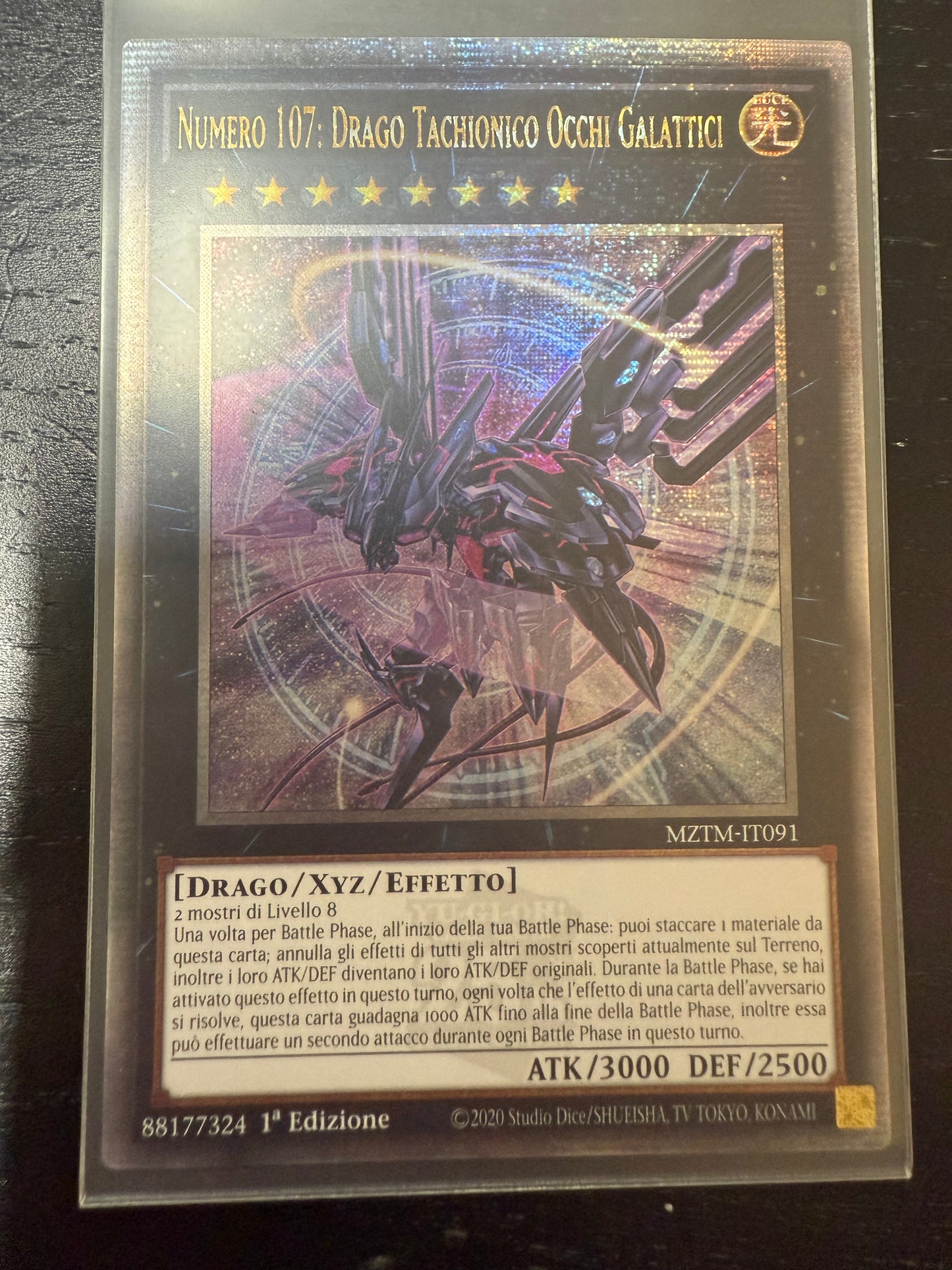 Numero 107: Drago Tachionico Occhi Galattici (V.2 - Quarter Century Secret Rare) mint ita