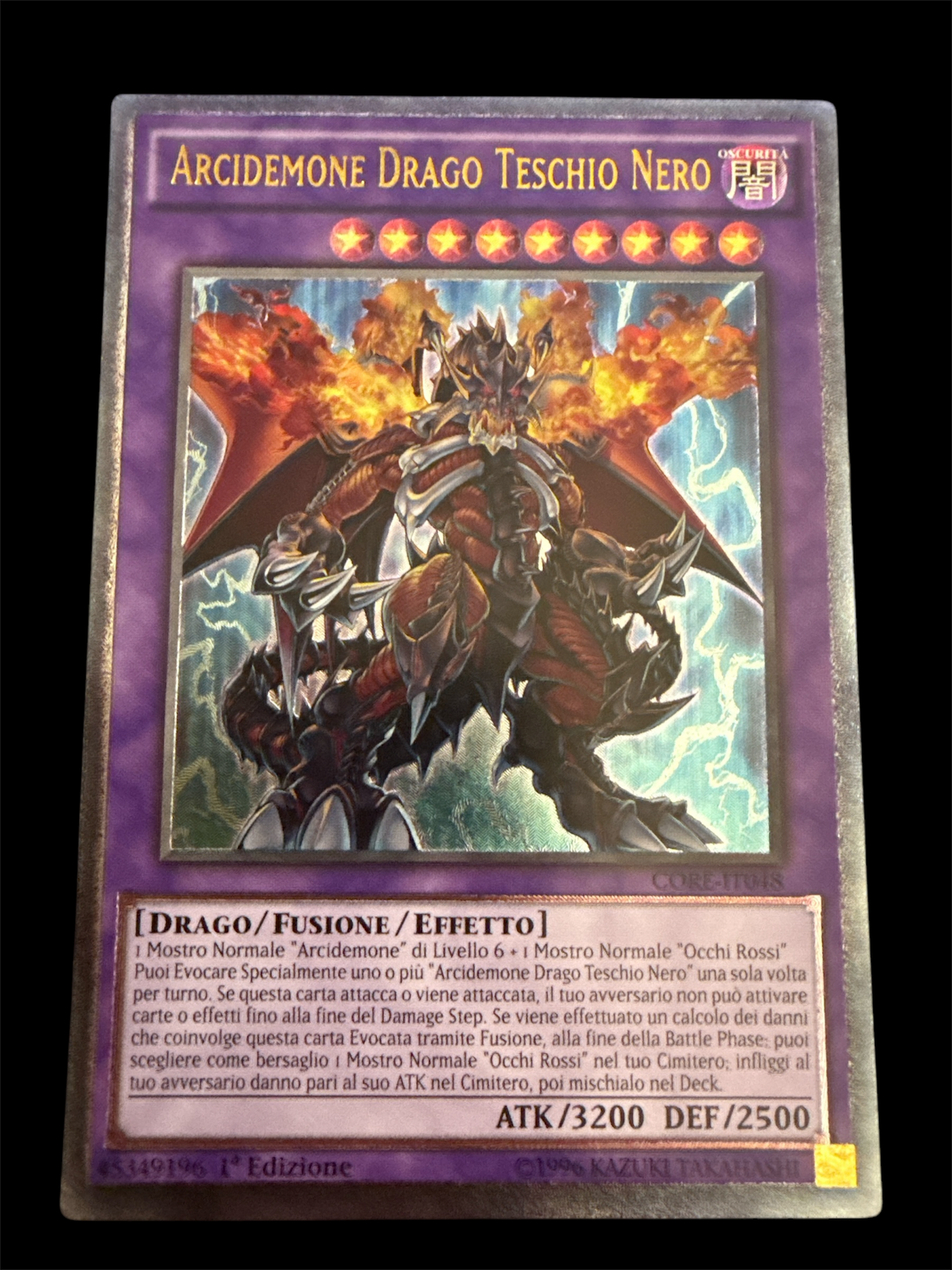 ARCIDEMONE DRAGO TESCHIO NERO (V.2 - Ultimate Rare) MINT