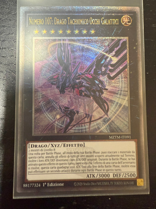 Numero 107: Drago Tachionico Occhi Galattici (V.2 - Quarter Century Secret Rare) mint ita